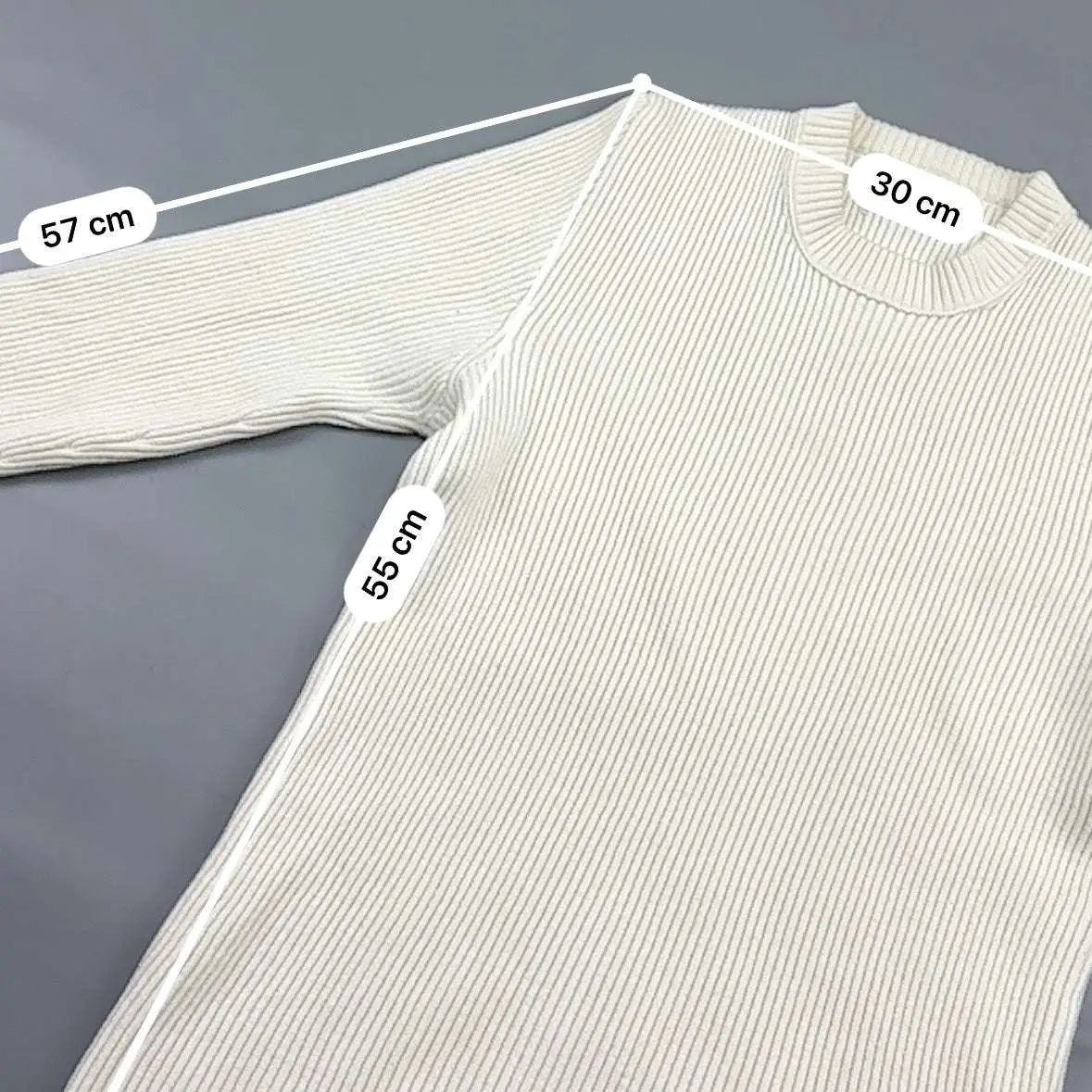 Beige Stone Island Knitted Sweater - S - New - Revaleur