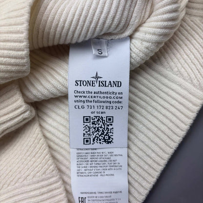 Beige Stone Island Knitted Sweater - S - New - Revaleur