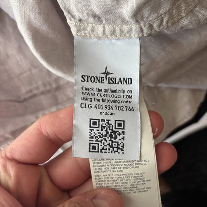 Beige Stone Island Shacket - XL - Very Good - Revaleur