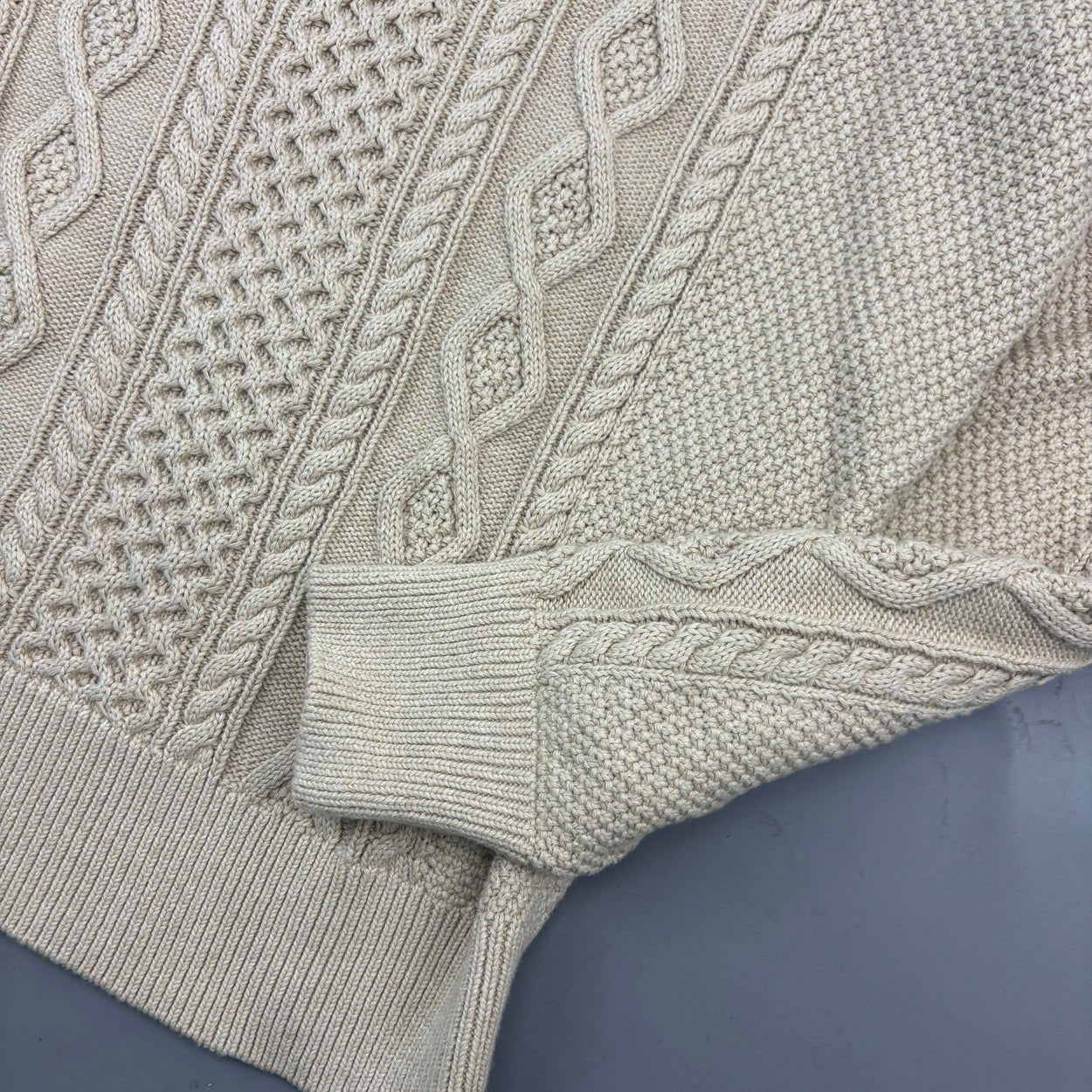 Beige Suitsupply Knitted Sweater - Men XL - New With Tags - Revaleur