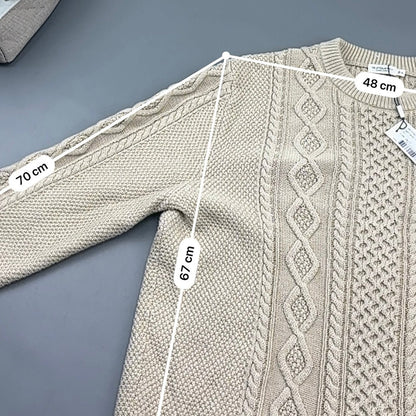 Beige Suitsupply Knitted Sweater - Men XL - New With Tags - Revaleur