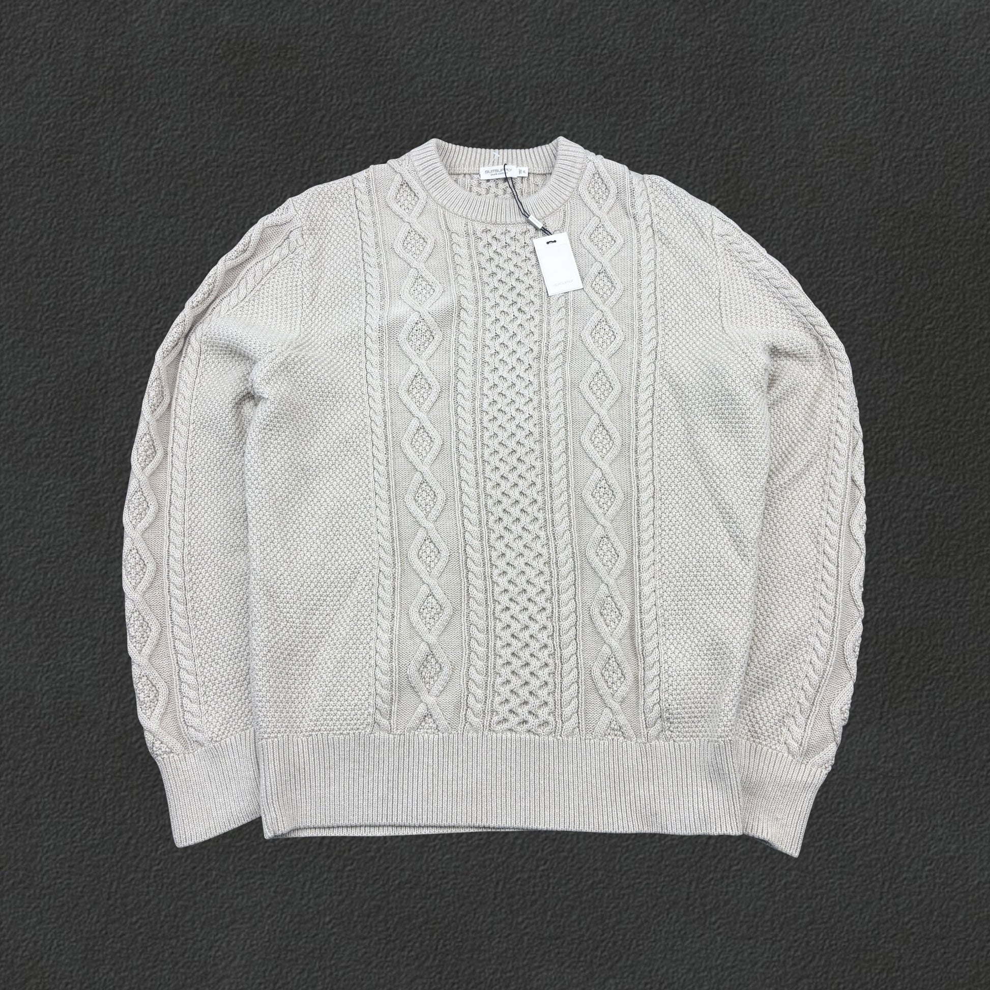 Beige Suitsupply Knitted Sweater - Men XL - New With Tags - Revaleur