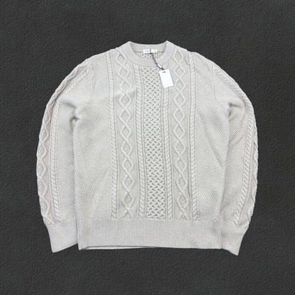 Beige Suitsupply Knitted Sweater - Men XL - New With Tags - Revaleur