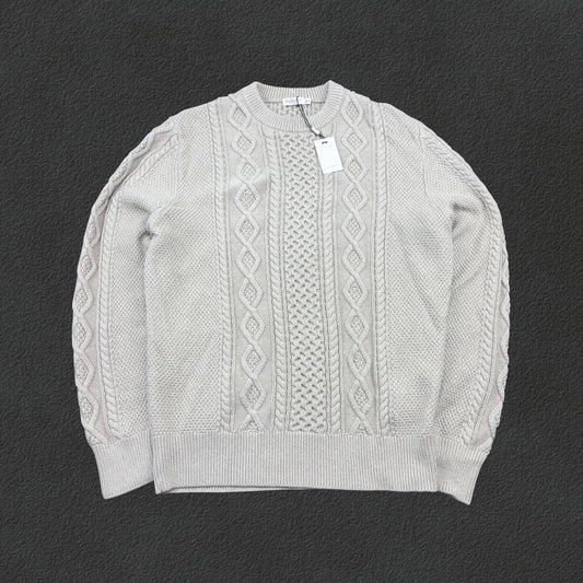 Beige Suitsupply Knitted Sweater - Men XL - New With Tags - Revaleur