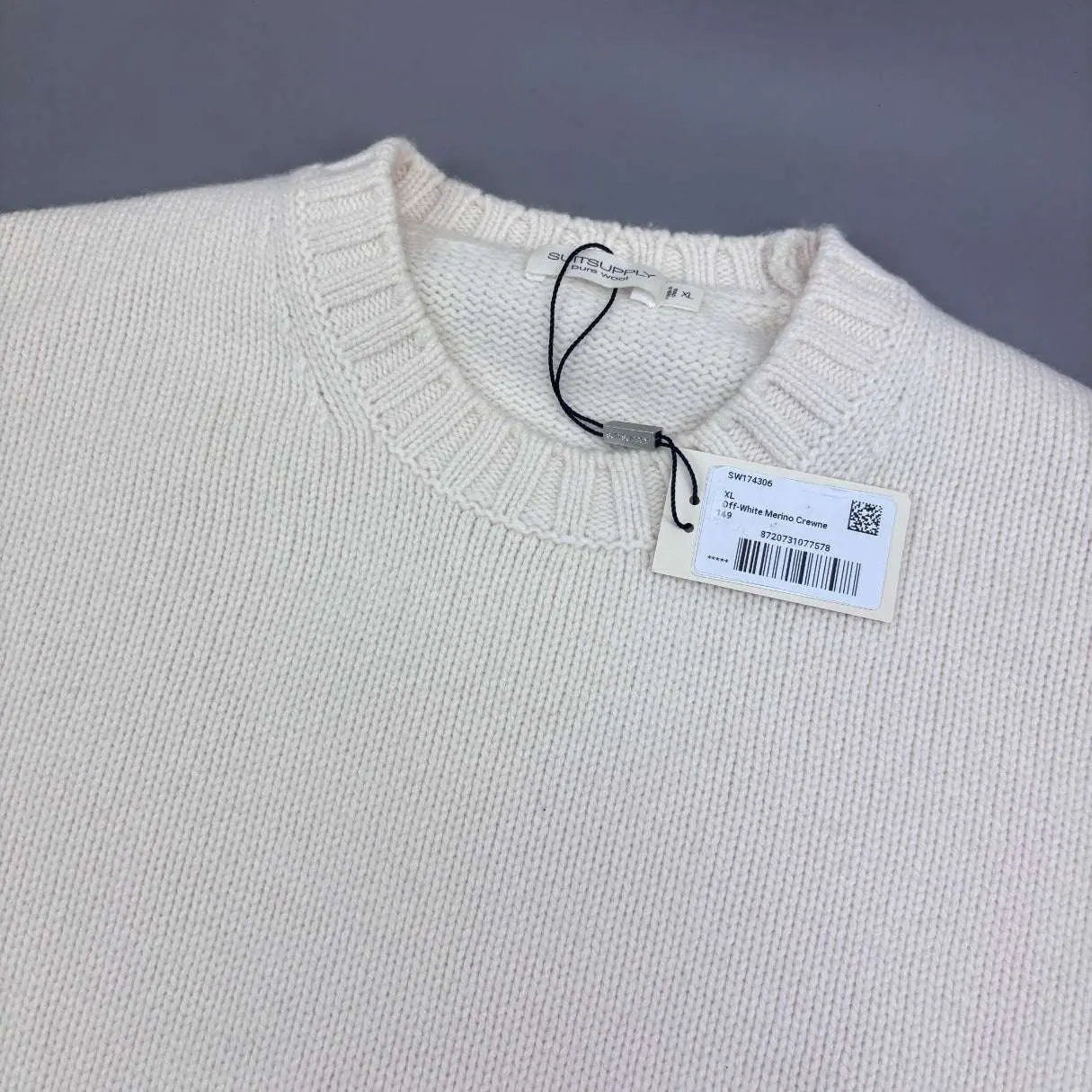 Beige Suitsupply Knitted Sweater - XL - New With Tags - Revaleur