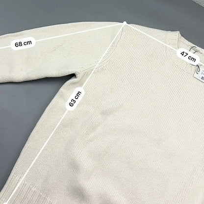 Beige Suitsupply Knitted Sweater - XL - New With Tags - Revaleur