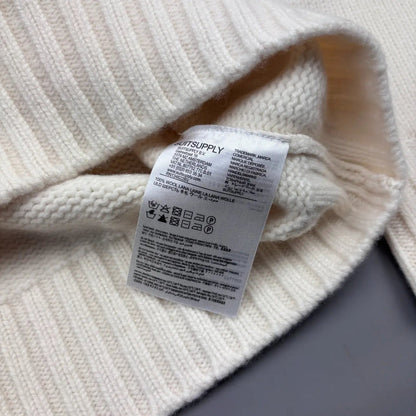 Beige Suitsupply Knitted Sweater - XL - New With Tags - Revaleur