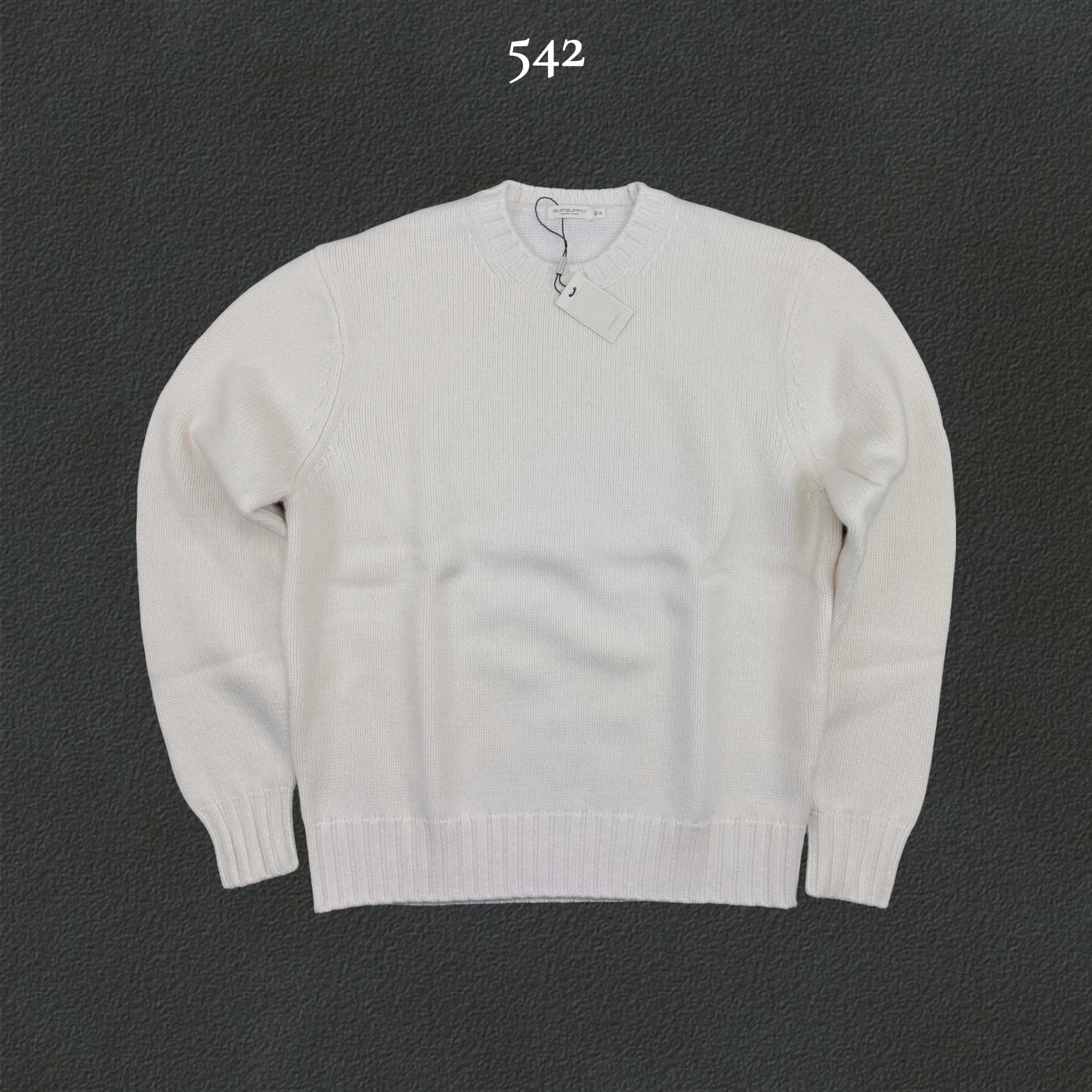 Beige Suitsupply Knitted Sweater - XL - New With Tags - Revaleur