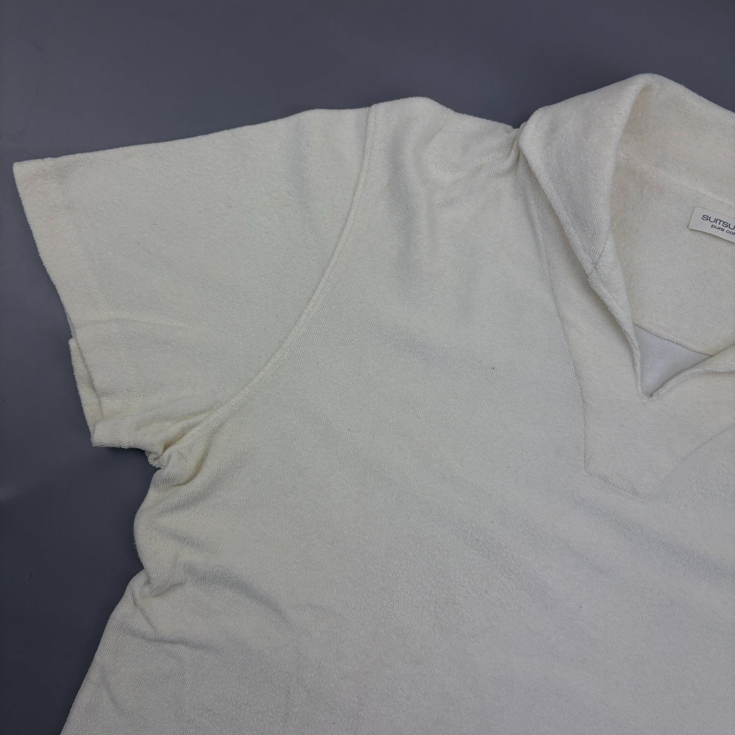 Beige Suitsupply Polo Shirt - Men L - Very Good - Revaleur