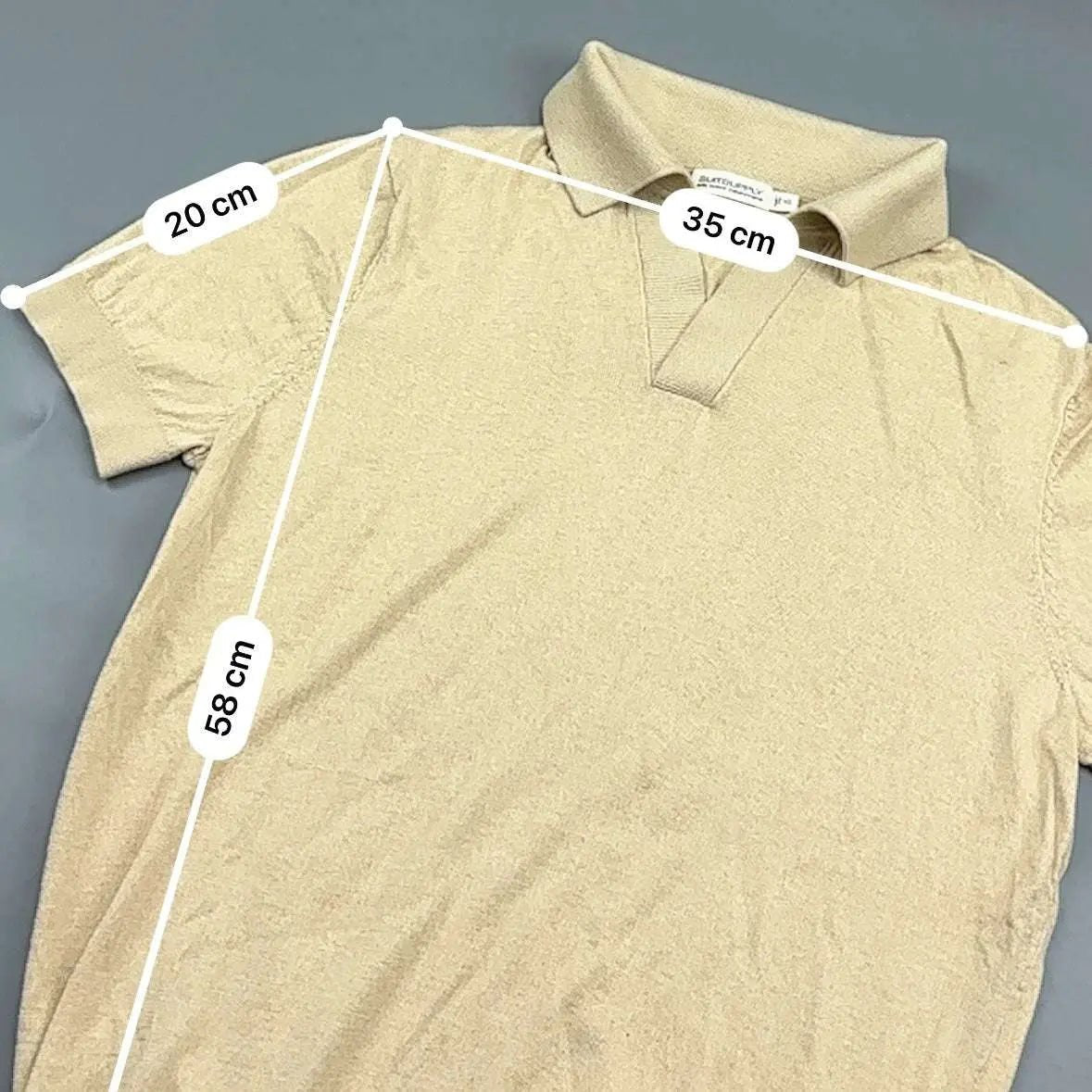 Beige Suitsupply Polo Shirt - XS - New - Revaleur