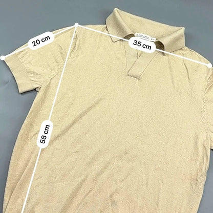 Beige Suitsupply Polo Shirt - XS - New - Revaleur