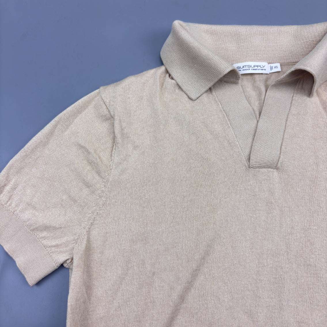 Beige Suitsupply Polo Shirt - XS - New - Revaleur
