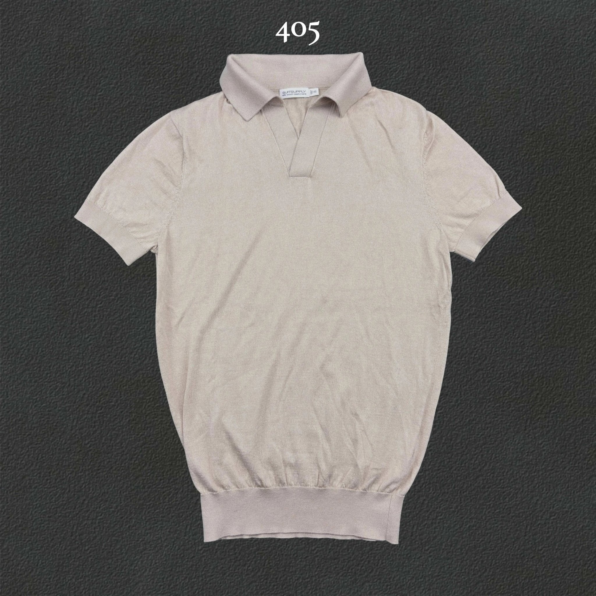 Beige Suitsupply Polo Shirt - XS - New - Revaleur