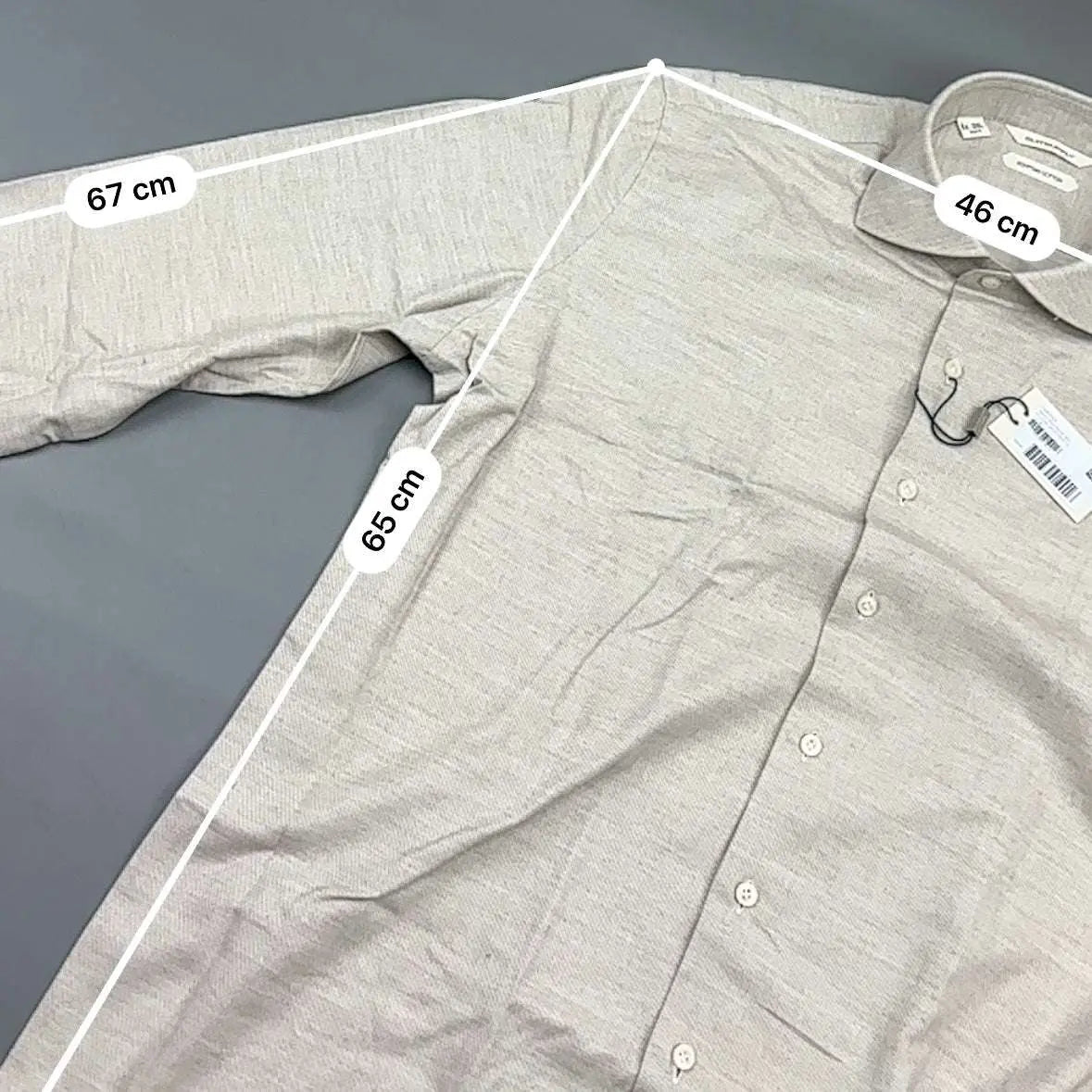 Beige Suitsupply Shirt - 42 - New With Tags - Revaleur