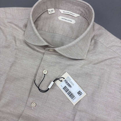 Beige Suitsupply Shirt - 42 - New With Tags - Revaleur