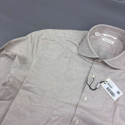 Beige Suitsupply Shirt - 42 - New With Tags - Revaleur