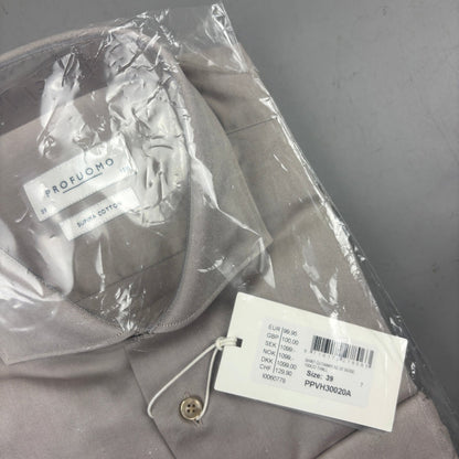 Beige Suitsupply Shirt - Men 39 - New With Tags - Revaleur