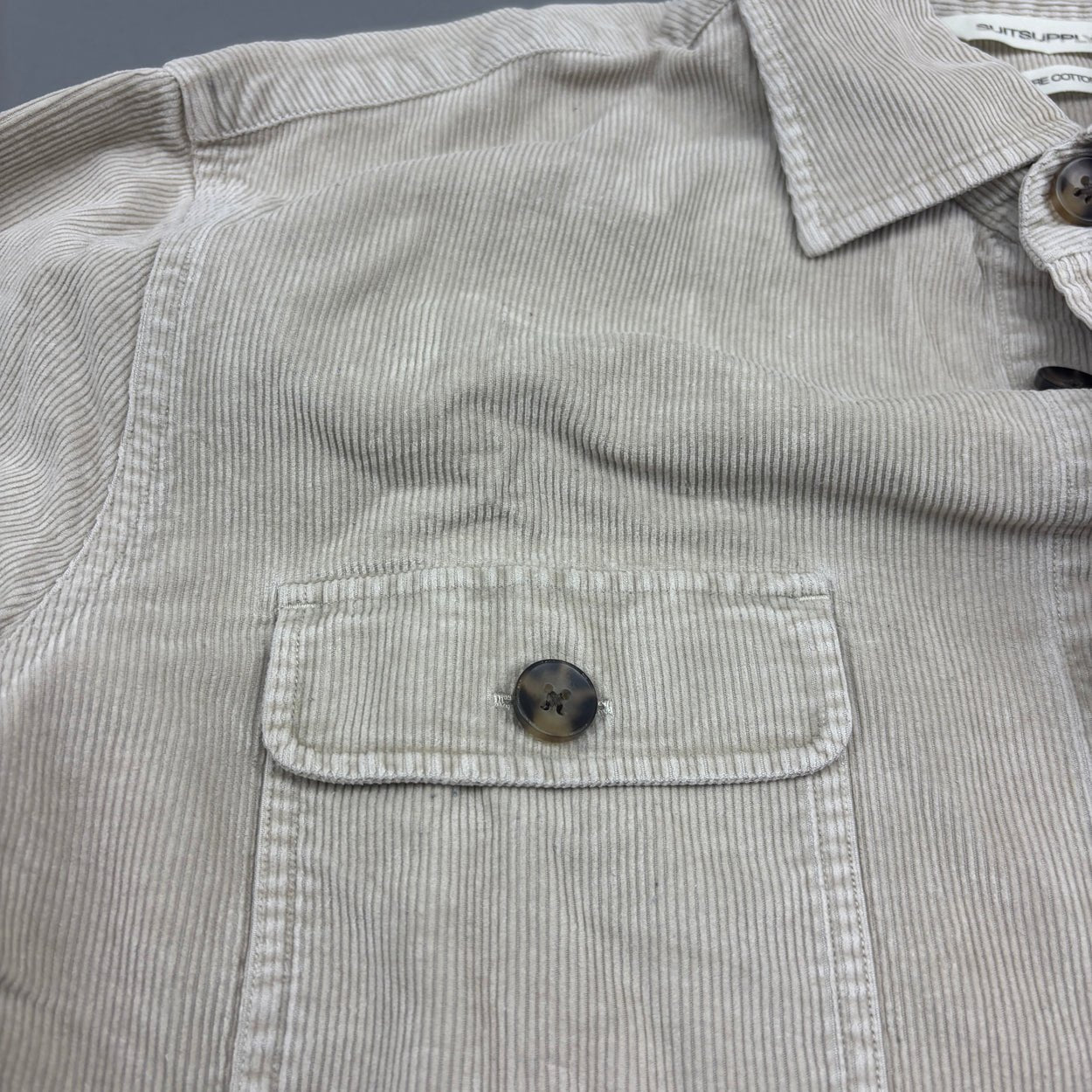 Beige Suitsupply Shirt - Men S - Very Good - Revaleur