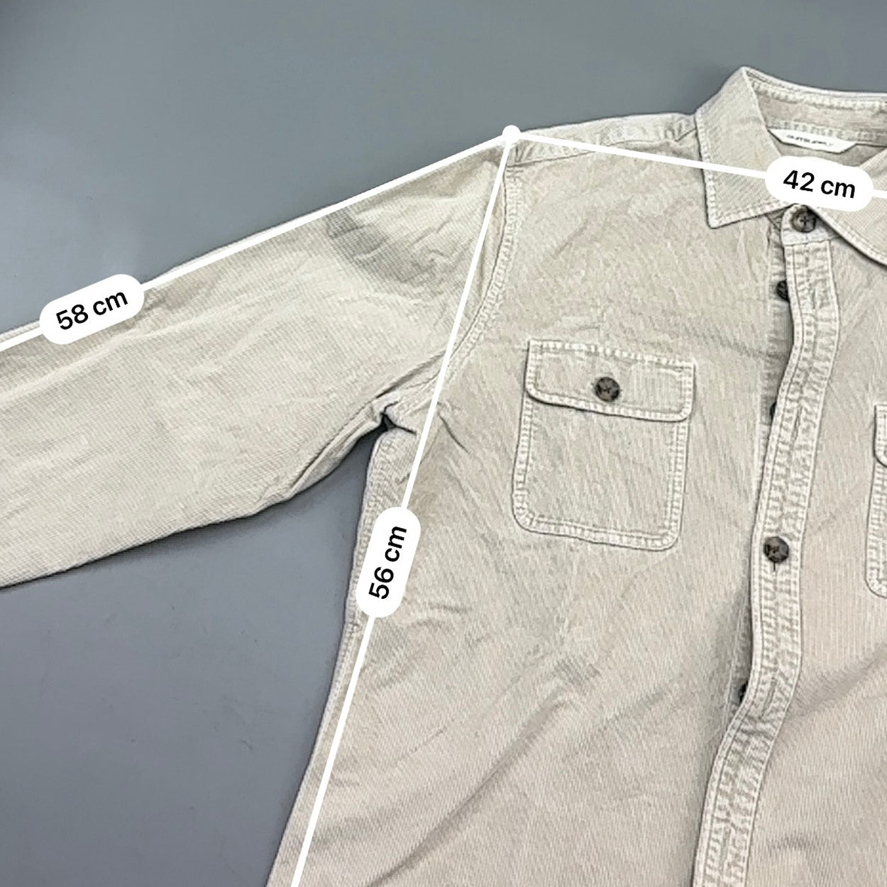 Beige Suitsupply Shirt - Men S - Very Good - Revaleur