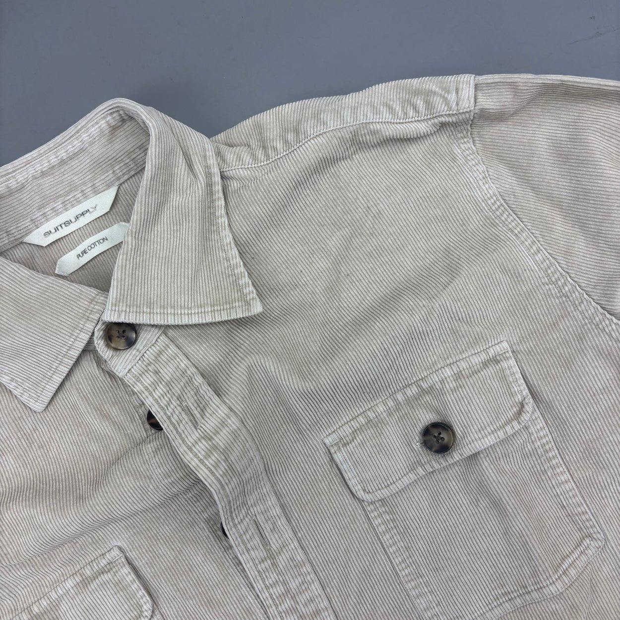 Beige Suitsupply Shirt - Men S - Very Good - Revaleur