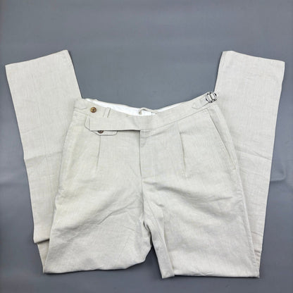 Beige Suitsupply Trousers - Men W32 - Very Good - Revaleur