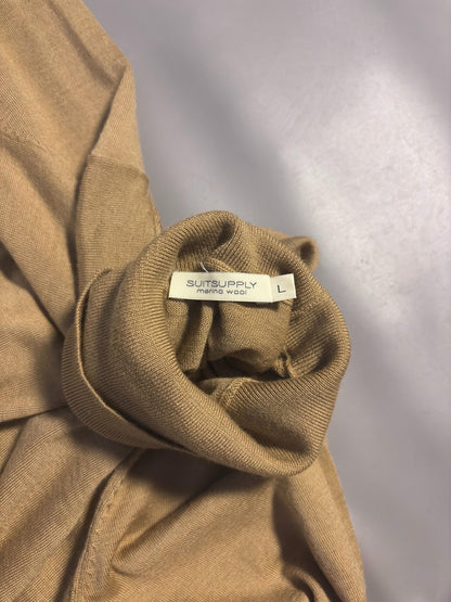 Beige Suitsupply Turtleneck Men - L - Excellent Condition - Revaleur