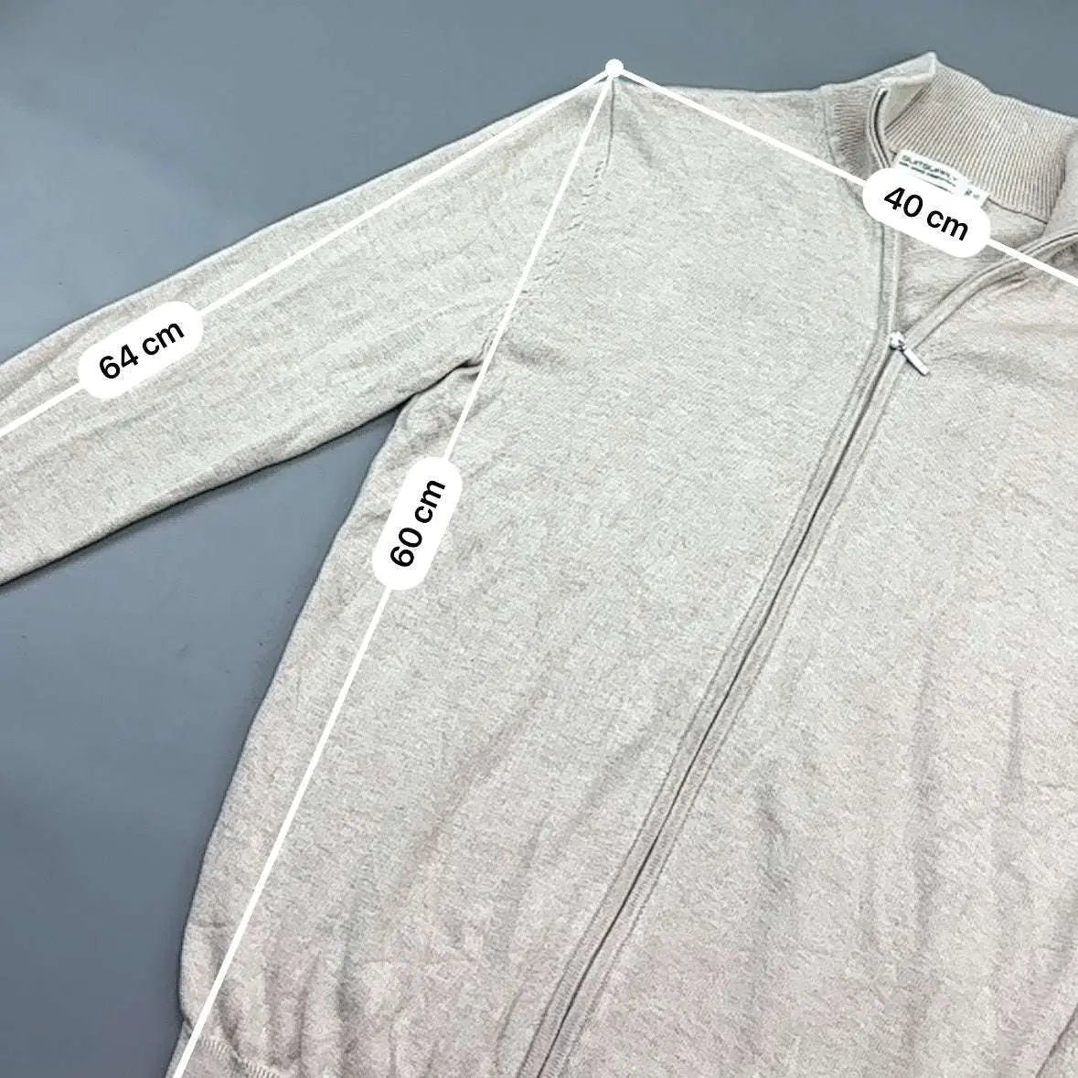 Beige Suitsupply Zip Vest - Men XS - Very Good - Revaleur