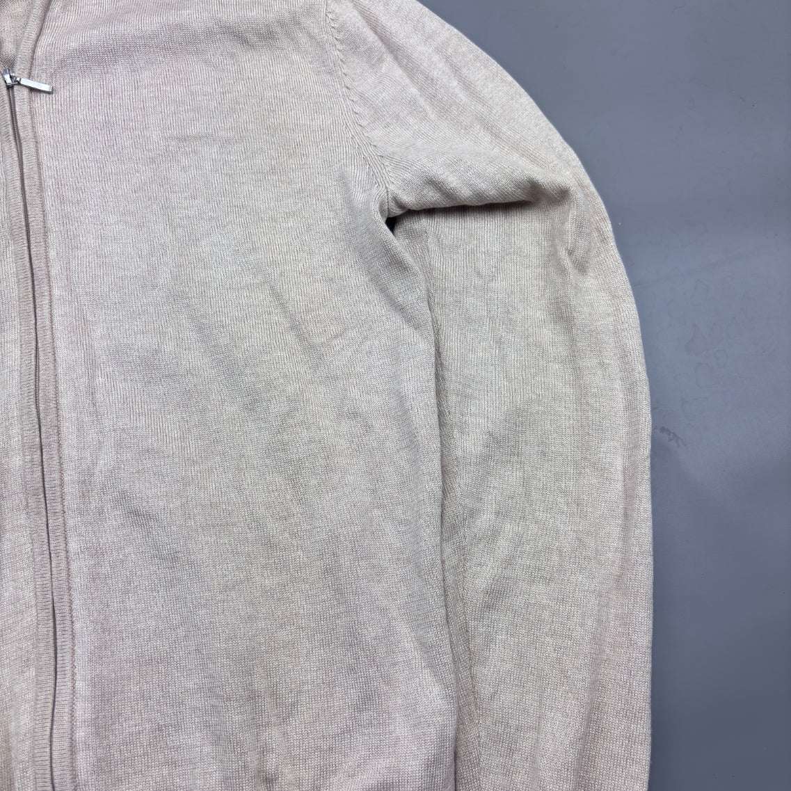 Beige Suitsupply Zip Vest - Men XS - Very Good - Revaleur