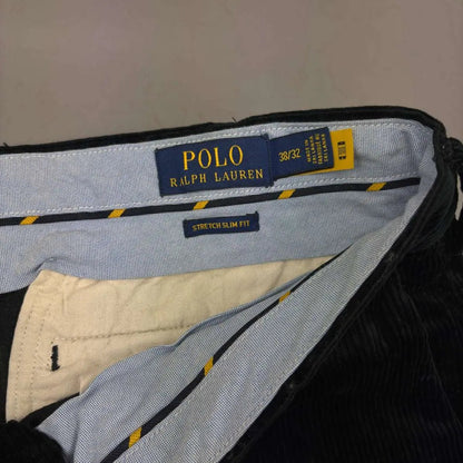 Black Corduroy Trousers Ralph Lauren - W38 - Excellent Condition - Revaleur