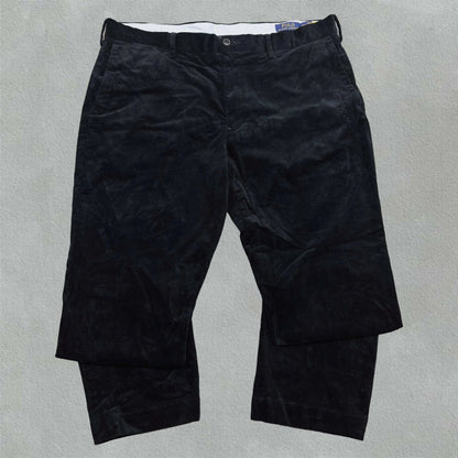 Black Corduroy Trousers Ralph Lauren - W38 - Excellent Condition - Revaleur