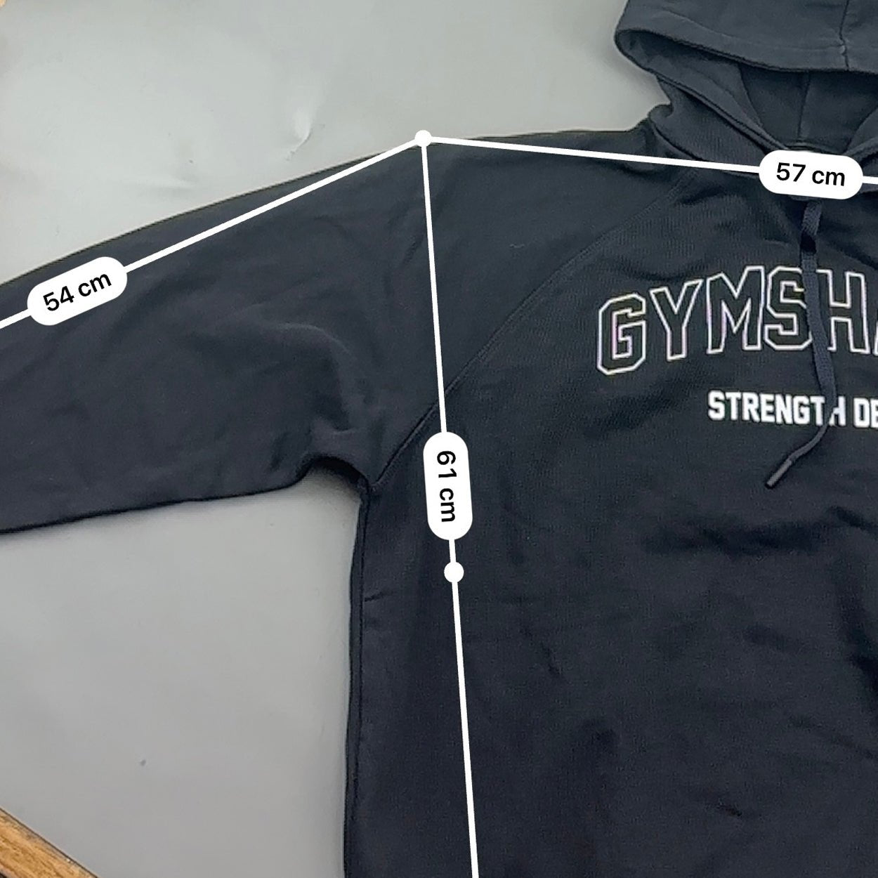 Black Gymshark Hoodie - Women S - Very Good - Revaleur