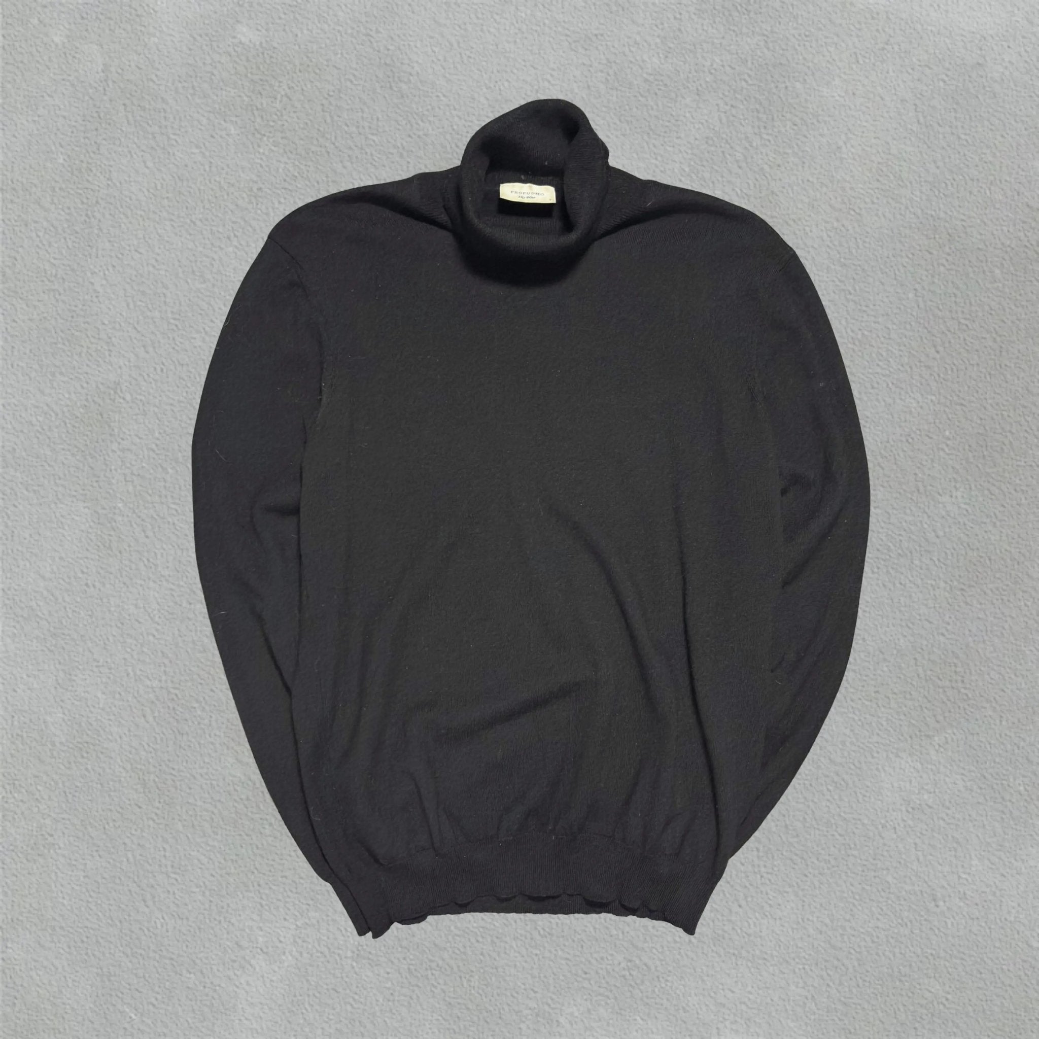 Black Profuomo Turtleneck Men - S - Excellent Condition - Revaleur