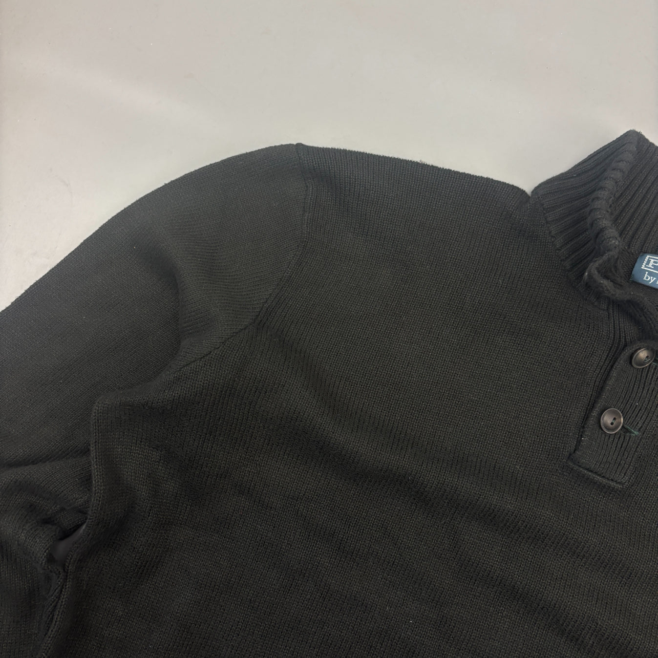 Black Ralph Lauren Buttoned Sweater - Men XXL - New - Revaleur