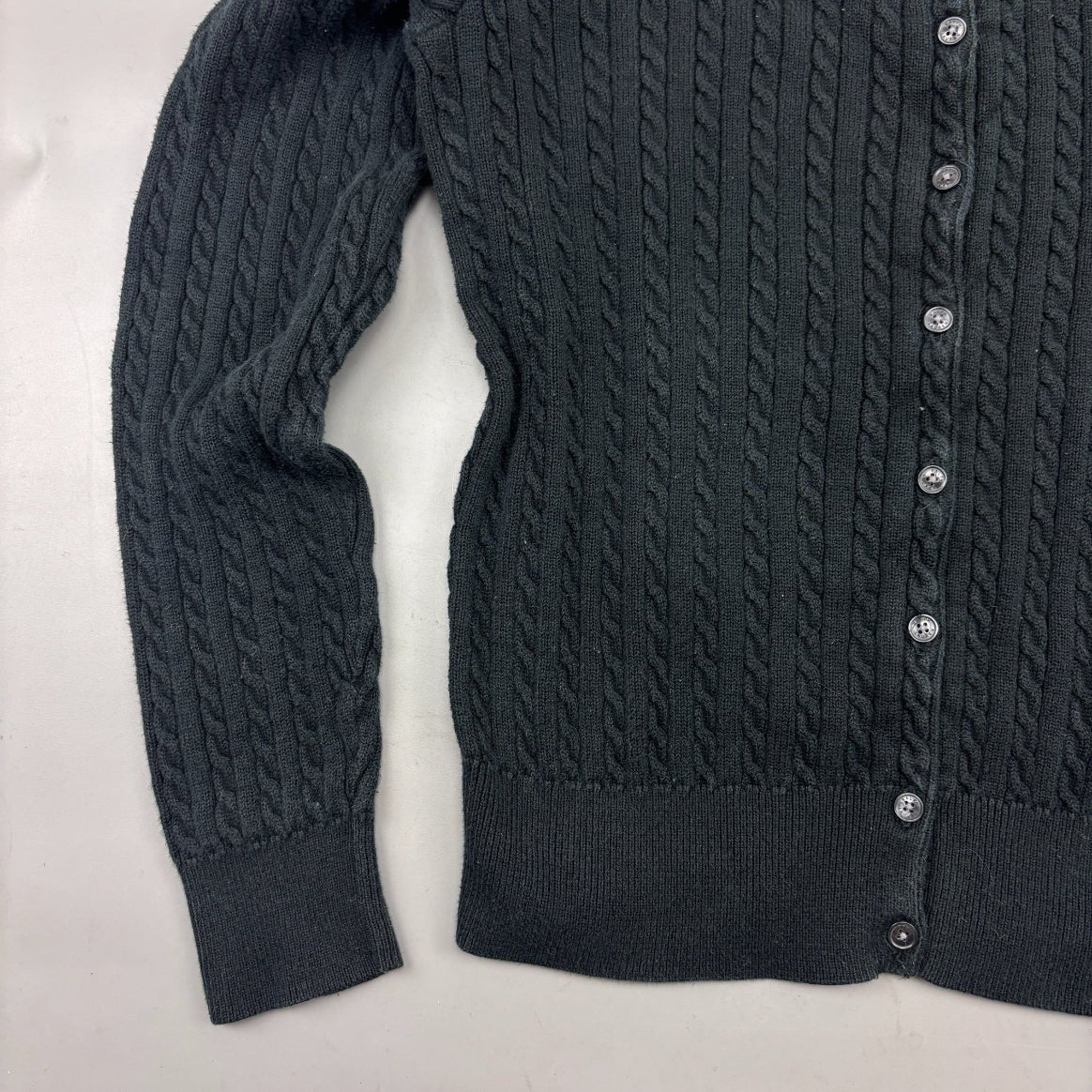 Black Ralph Lauren Cardigan - Girls XL - Very Good - Revaleur