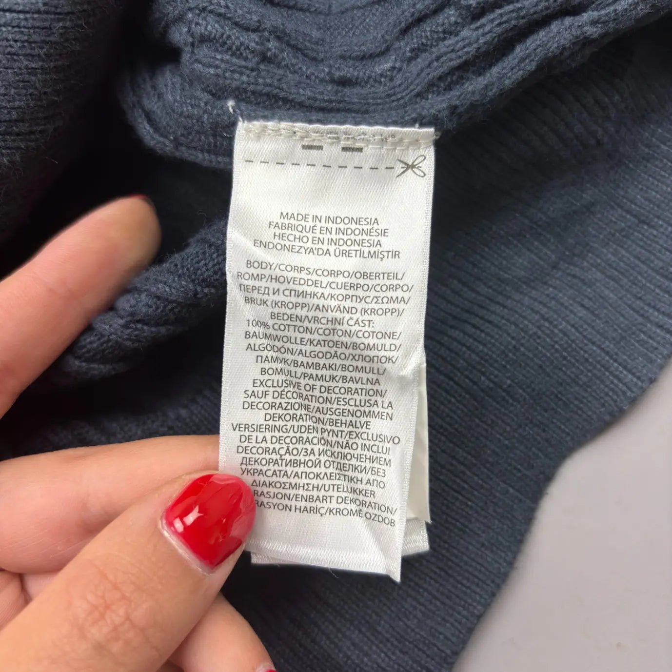 Black Ralph Lauren Cardigan Knitted Sweater - XL (Kids) - Excellent Condition - Revaleur