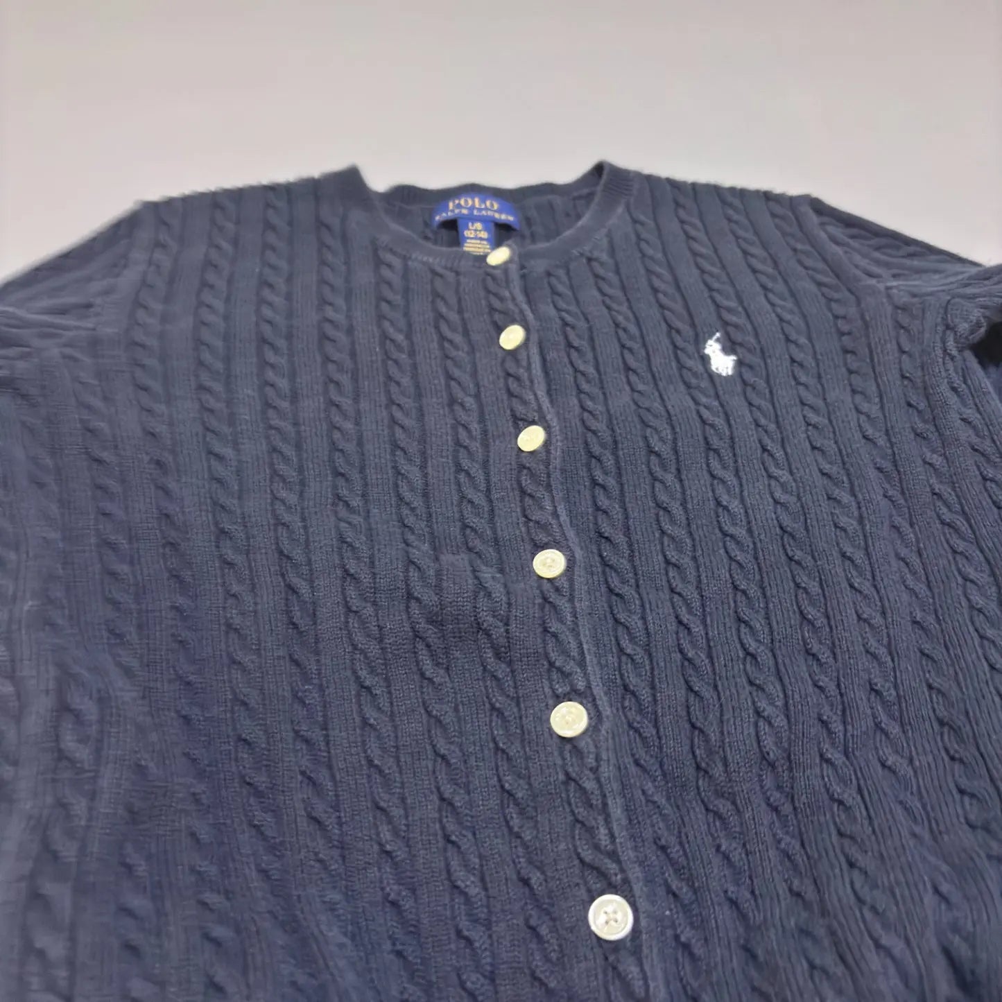 Black Ralph Lauren Cardigan - L (Kids) - New, Never Worn - Revaleur