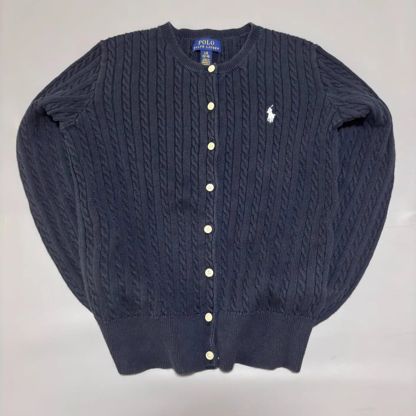 Black Ralph Lauren Cardigan - L (Kids) - New, Never Worn - Revaleur