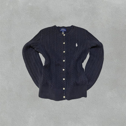 Black Ralph Lauren Cardigan - L (Kids) - New, Never Worn - Revaleur