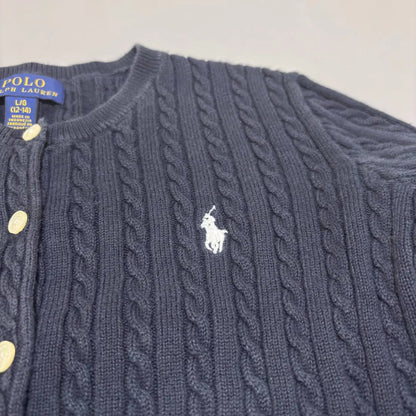 Black Ralph Lauren Cardigan - L (Kids) - New, Never Worn - Revaleur