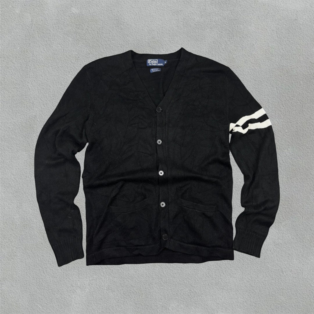 Black Ralph Lauren Cardigan - Men M - Very Good - Revaleur