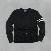 Black Ralph Lauren Cardigan - Men M - Very Good - Revaleur