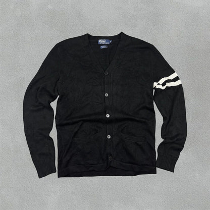 Black Ralph Lauren Cardigan - Men M - Very Good - Revaleur