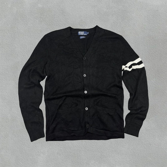 Black Ralph Lauren Cardigan - Men M - Very Good - Revaleur