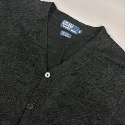 Black Ralph Lauren Cardigan - Men M - Very Good - Revaleur