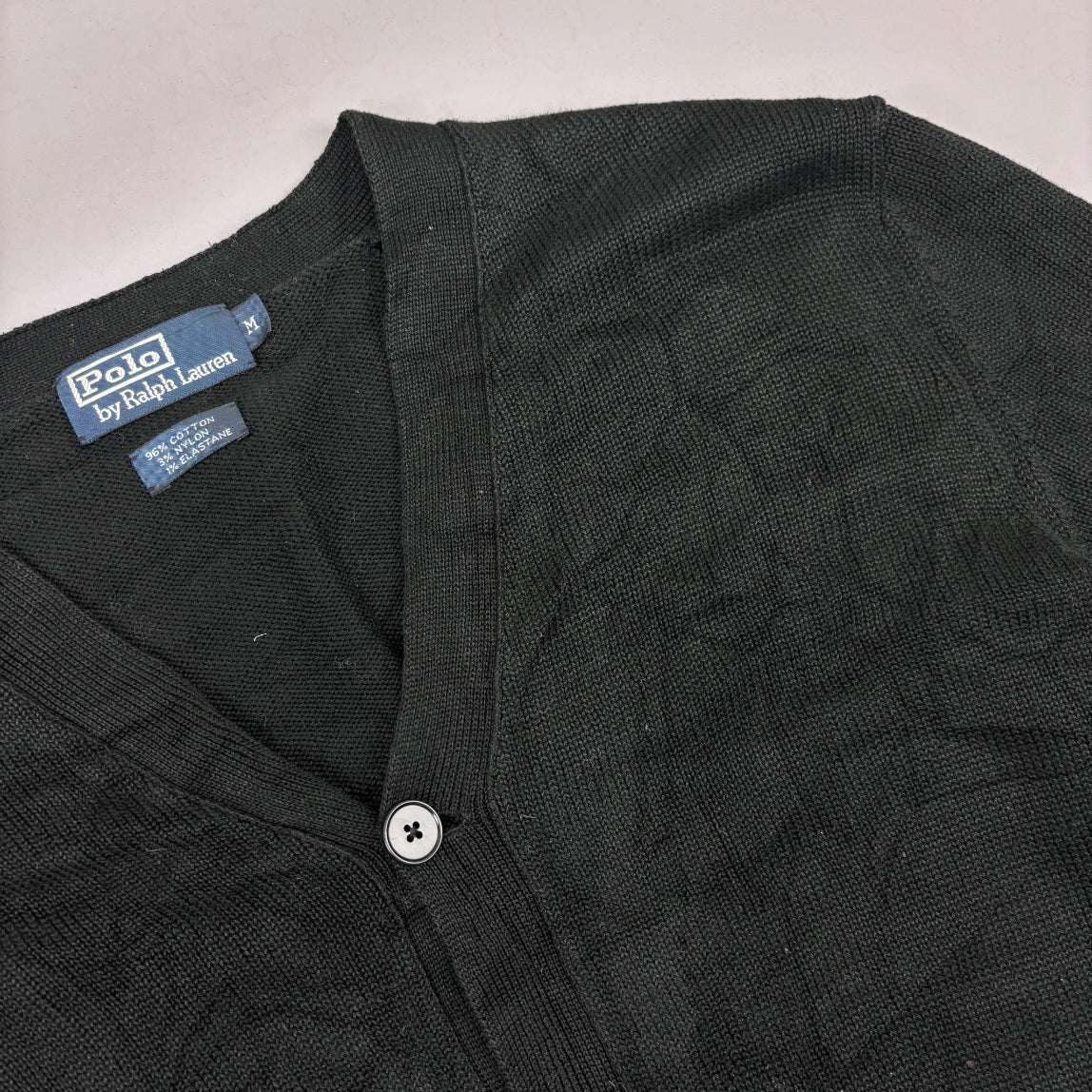 Black Ralph Lauren Cardigan - Men M - Very Good - Revaleur