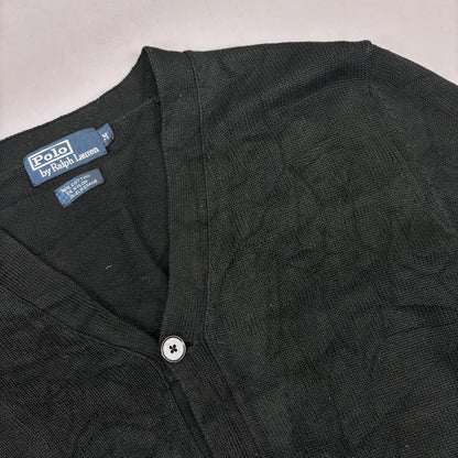 Black Ralph Lauren Cardigan - Men M - Very Good - Revaleur