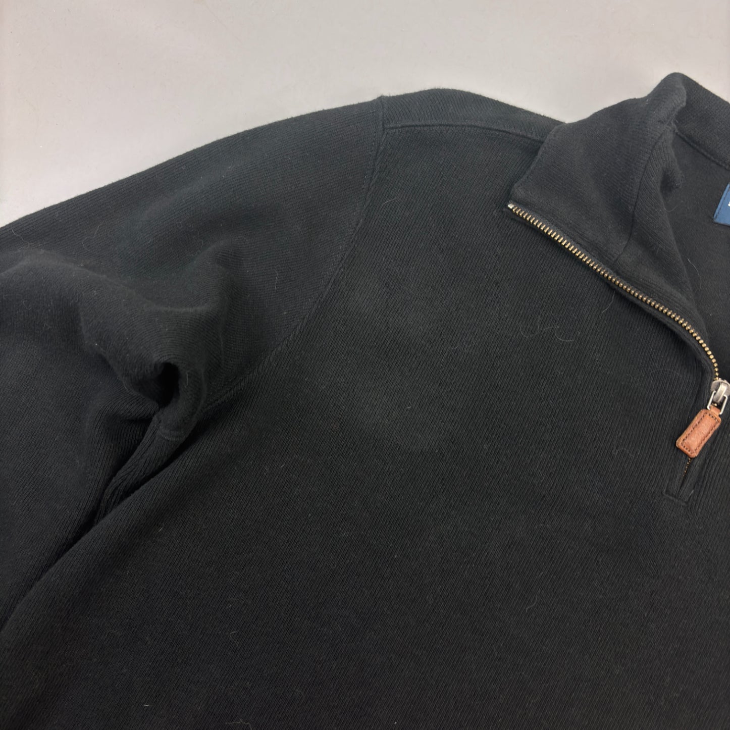 Black Ralph Lauren Half Zip - Men L - Very Good - Revaleur