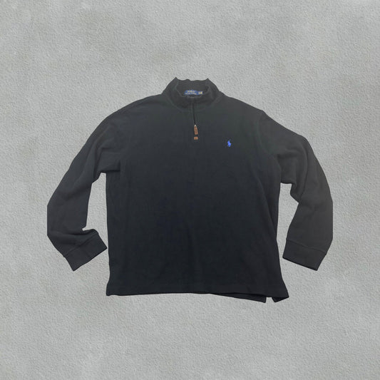 Black Ralph Lauren Half Zip - Men XL - New - Revaleur