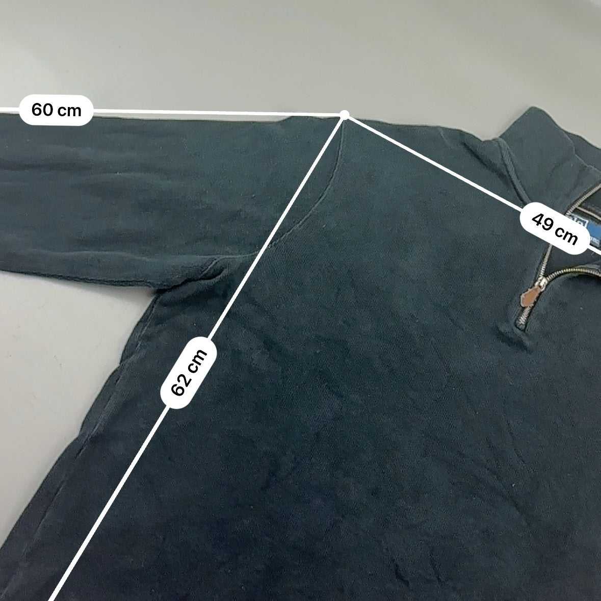 Black Ralph Lauren Half Zip - Men XL - Very Good - Revaleur