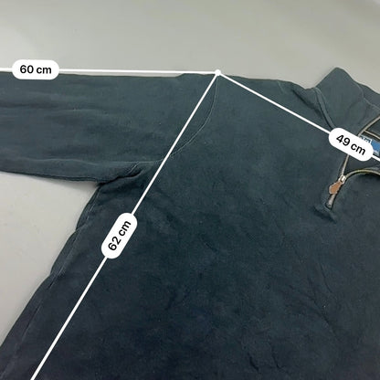 Black Ralph Lauren Half Zip - Men XL - Very Good - Revaleur